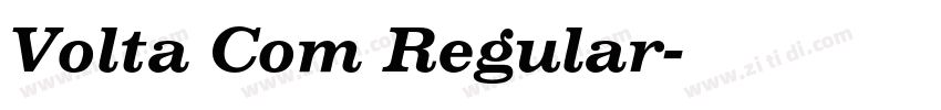 Volta Com Regular字体转换